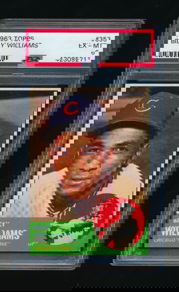 1963 Topps # 353, Billy Williams PSA 6 HOF