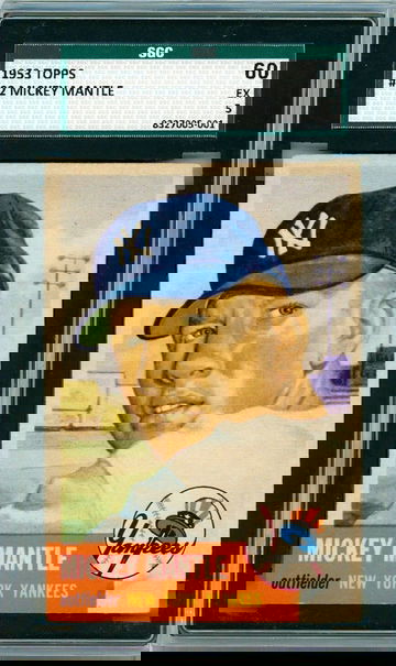 1953 Topps Mickey Mantle #82 SGC 60 P1319