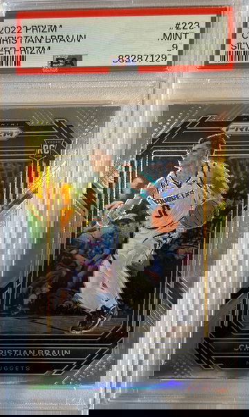 2022 Panini Prizm Christian Braun Silver PSA 9