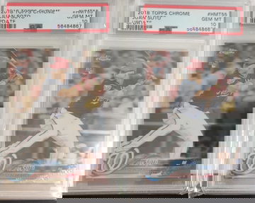 2018 Topps Chrome Update Juan Soto Rookie LOT x2 PSA 10