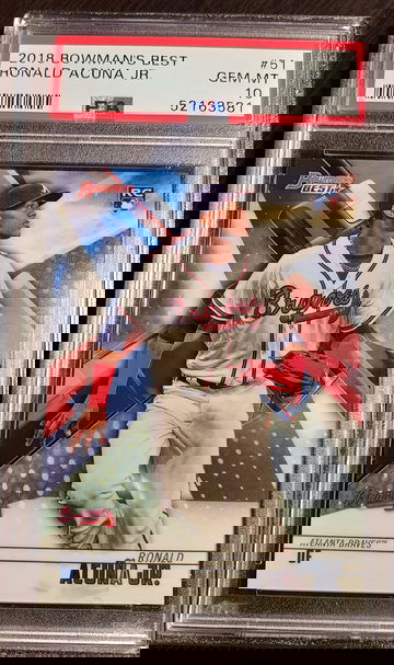 Ronald Acuna 2018 Bowmans Best RC PSA 10