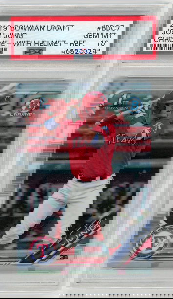 2019 Bowman Chrome Draft Josh Jung Refractor PSA 10 Gem Mint