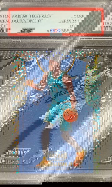 2018 Panini Threads Dazzle Jaren Jackson Jr #186 PSA 10 Rookie Grizzlies
