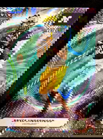 2025 Bowman Best U  Bryce Underwood  Aqua Lava Refractor  /199  Michigan Wolverines