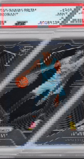 2019 Panini Prizm Ja Morant Grizzlies RC PSA 9 MINT