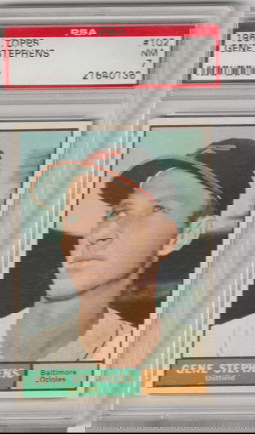 1961 Topps #102 Gene Stephens PSA 7 (Near Mint)