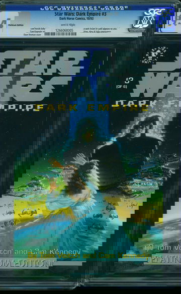 STAR WARS: DARK EMPIRE #3, CGC 9.4 NM -- PLATINUM EDITION