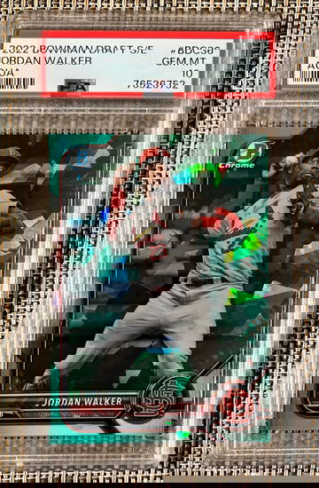 2022 Bowman Draft Chrome Sapphire Jordan Walker RC #15/20 Aqua Ice SSP PSA 10 💎