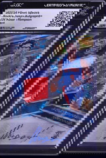 2023 Panini Spectra Astral Ausar Thompson ROOKIE PATCH AUTO /35 #226 CGC AUTH