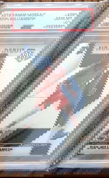 2019 Mosaic Zion Williamson NBA Debut PSA 10