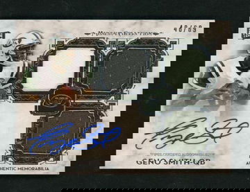 2013 Topps Museum Collection Signature Swatches Geno Smith #SSTRA-GS RC Auto /69