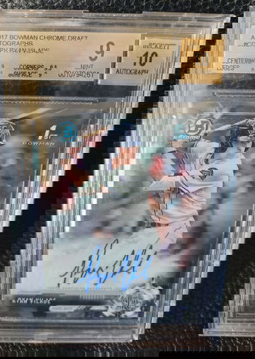 2017 Bowman Chrome Draft Auto Ryan Vilade  BGS 9/10