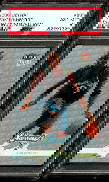 Kevin Garnett 2006 Ultra #93 PLATINUM MEDALLION Parallel # 025/100 PSA 8 NM-MT