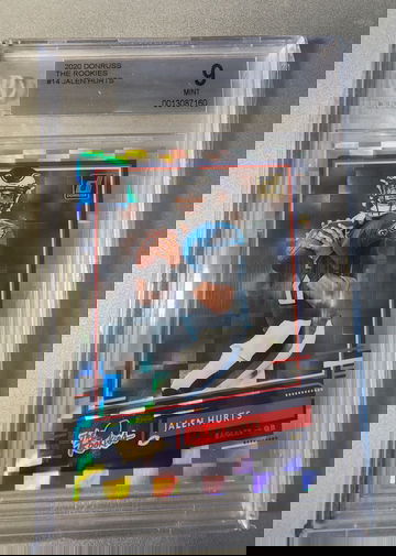 2020 Panini Donruss #14 Jalen Hurts Rookie RC BGS 9