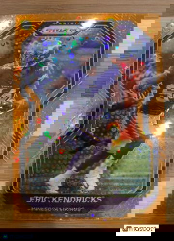🔥2020 Panini Prizm ERIC KENDRICKS Orange Disco Prizm *Vikings*