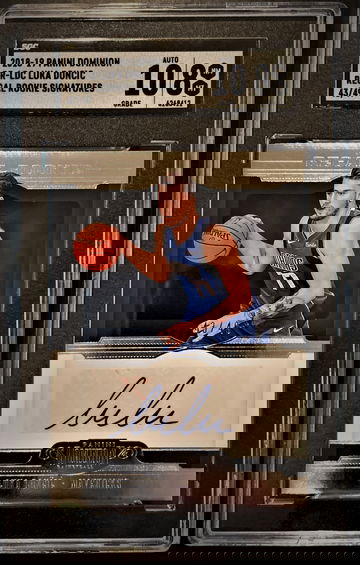2018 Luka Doncic Panini Dominion Regal Rookie Signatures /49