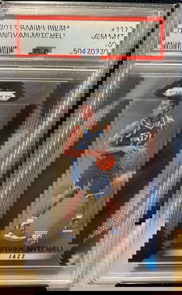 2017 Panini Prizm Donovan Mitchell RC PSA 10