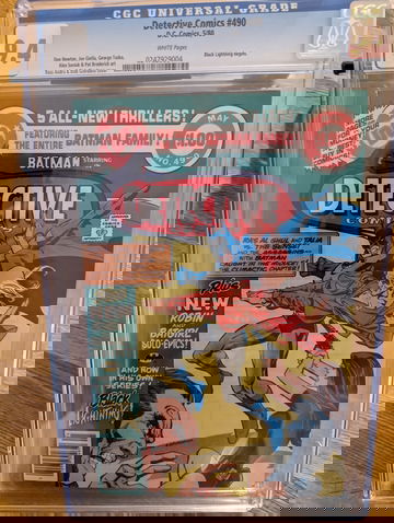 1980 DC Batman's Detective Comic #490 CGC 9.4 Black Lightning Begin