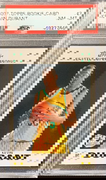 2007 Topps Kevin Durant PSA 8