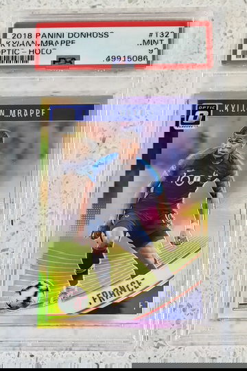 2018 Panini Optic Holo Kylian Mbappe PSA 9