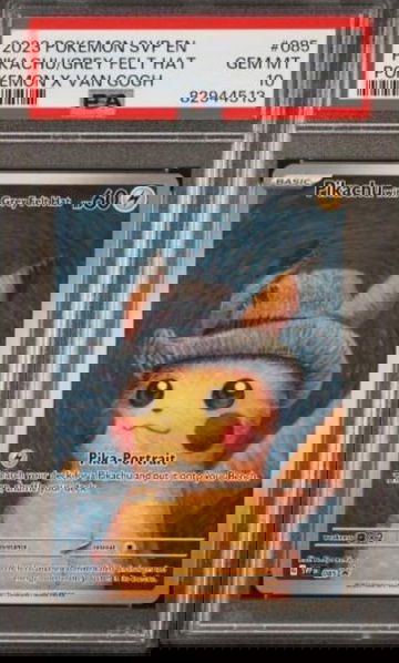 Pikachu With Grey Felt Hat 085 Promo Card Pokemon Van Gogh Museum