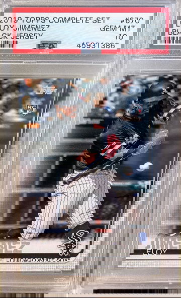 2019 Topps Complete Set Eloy Jimenez PSA 10 Black Jersey