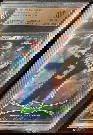 Russell Wilson 2012 Topps Chrome Refractor Camo /499