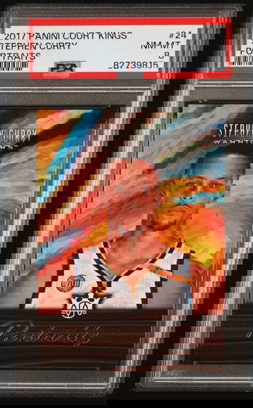 2017 Panini Court Kings Portraits #1 Stephen Curry #/175 PSA 8 SP