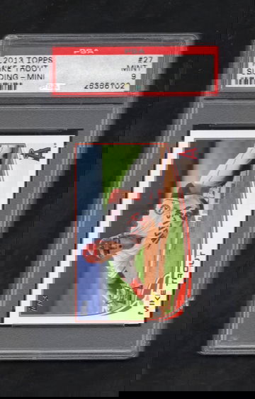 2013 Topps #27 Mike Trout SLIDING - MINI PSA 9 MINT