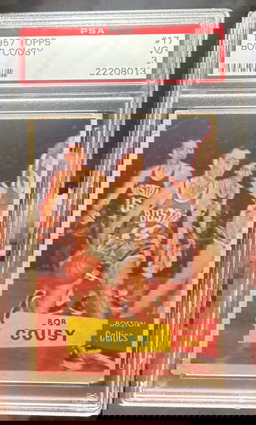 1957 Topps Bob Cousy Rookie PSA 3