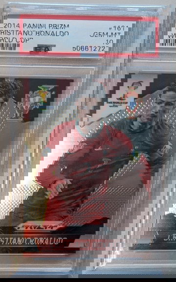 2014 Panini Prizm World Cup #161 Cristiano Ronaldo PSA 10 (Ships UPS from Canada)