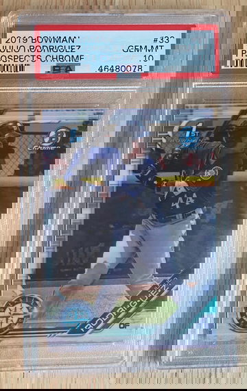 2019 Bowman Chrome JULIO RODRIGUEZ PSA GEM-MINT 10 SP RC