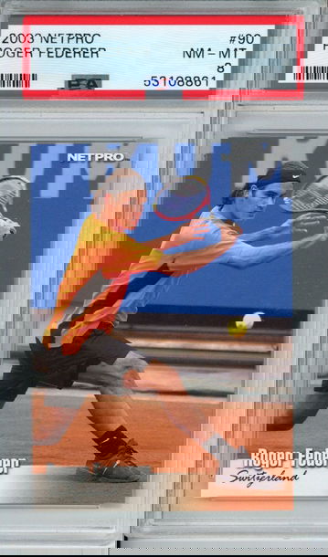 ROGER FEDERER 2003 NetPro #90 PSA 8 Rookie Card NM-MT Near Mint-Mint Tennis Switzerland Grand Slam