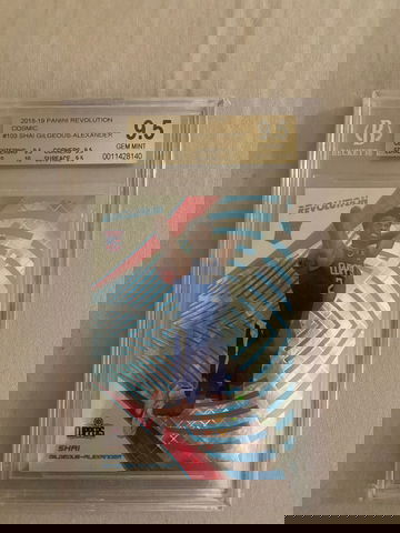 2018-19 Panini Revolution Shai Gilgeous Alexander Cosmic RC PSA 10 #18/100 GM