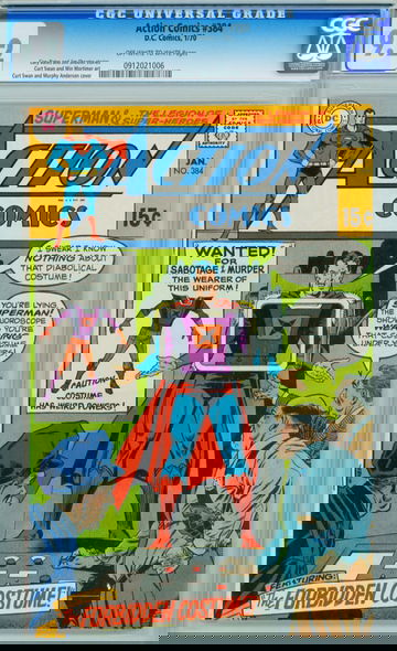 ACTION COMICS #384, CGC 9.2 NM-