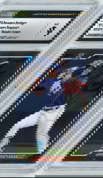 WANDER FRANCO 1992 Bowman Heritage Chrome '92 Retro Rc CSG 9