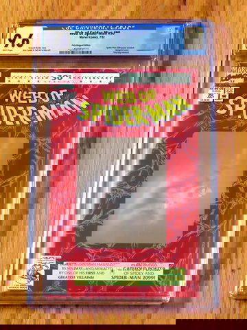 WEB OF SPIDER-MAN #90 CGC 9.6 NM+ WP 30th anniversary hologram Spider-Man 2099