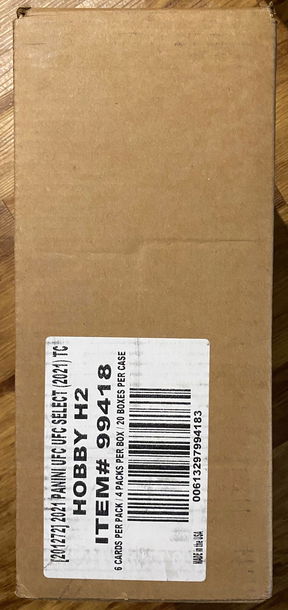 2021 Panini Select H2 UFC Case(20 boxes) Ships from APO🇺🇸 Takes 7-10 business days for delivery