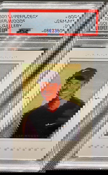 2001 Upper Deck Tiger Woods Golf Gallery RC# GG4 PSA 10