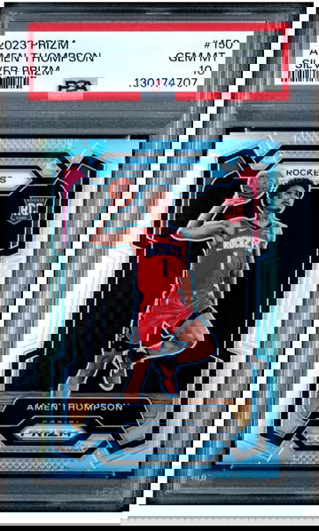 2023-24 Panini Prizm Amen Thompson #150 Silver Prizm (RC) PSA 10 GEM