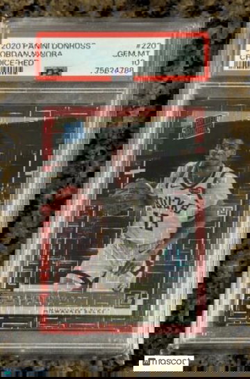 2020-21 Panini Donruss Optic #220 Jordan Nwora Red Choice # /99 PSA 10 Rookie RC