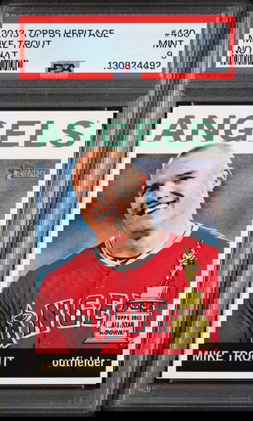 2013 Topps Heritage Mike Trout #430A PSA 9