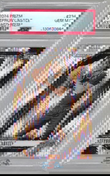 2024 Prizm Stephon Castle RC Skewed Prizm /249 #234 PSA 10 Gem Mint 