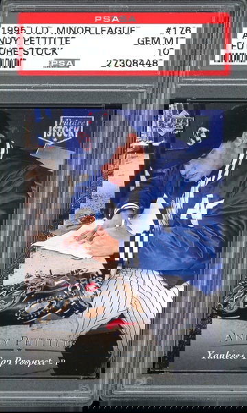 ANDY PETTITTE 1995 UD UPPER DECK MINOR LEAGUE FUTURE STOCK #176 PSA 10 RC POP 1