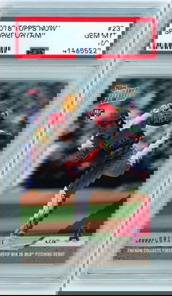 2018 Topps Now #23 Shohei Ohtani PSA 10 GEM MINT!