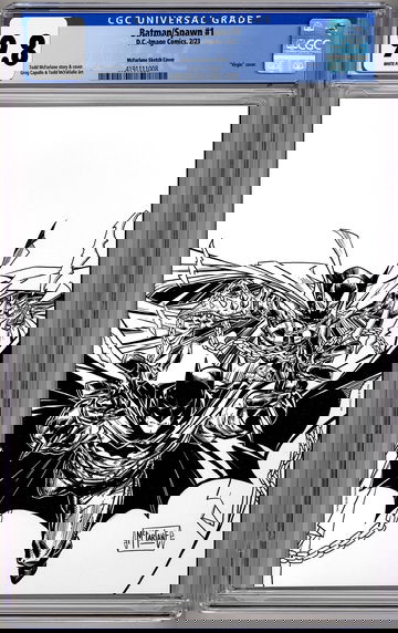 BATMAN-SPAWN #1 CGC 9.8 MCFARLANE 1:250 VIRGIN SKETCH VAR MCFARLANE & CAPULLO 2023