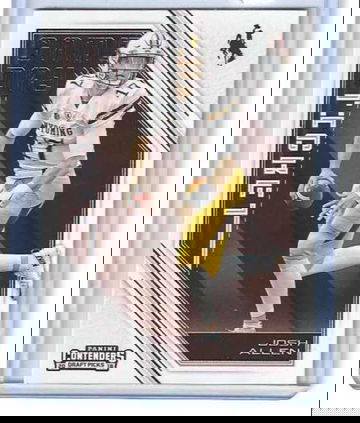 2018 Panini Josh Allen Contenders Game Day - University of Wyoming RC Buffalo Bills QB - #3