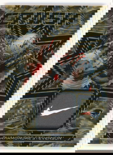 2023 PANINI SPECTRA RHAMONDRE STEVENSON GOLD VINYL CRUSH NIKE SWOOSH 1/1 PATCH