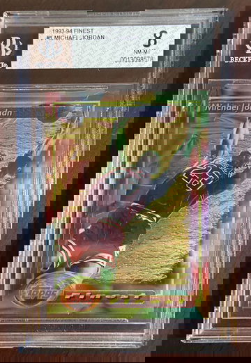 1993-94 Finest #1 Michael Jordan BGS 8 NM-MT Looks Mint!