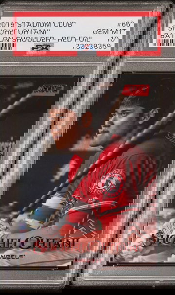 Shohei Ohtani 2019 Topps Stadium Club Red Foil PSA 10